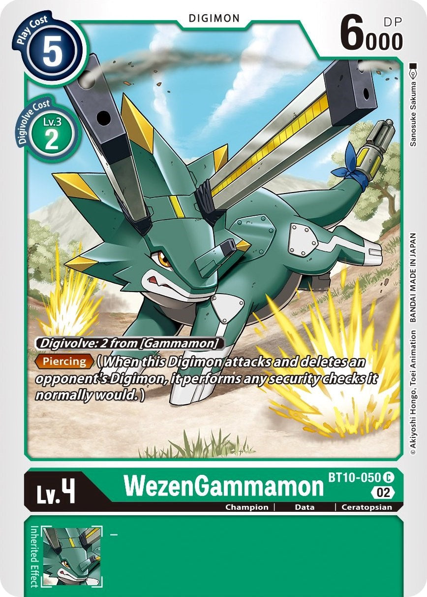 WezenGammamon [BT10-050] [Xros Encounter] | Mindsight Gaming