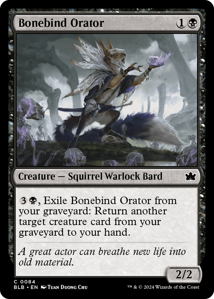 Bonebind Orator [Bloomburrow] | Mindsight Gaming