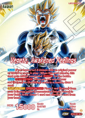 Vegeta // Vegeta, Awakened Feelings (SLR) (BT24-001) [Beyond Generations] | Mindsight Gaming