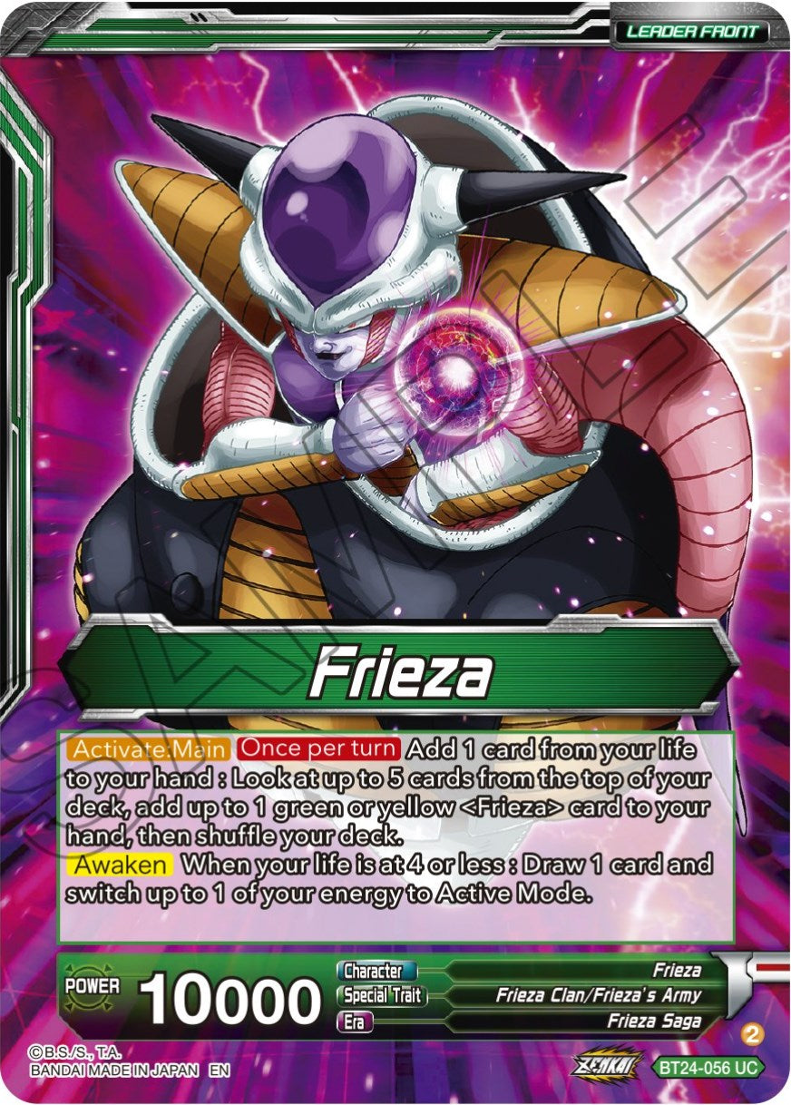 Frieza // Frieza, Scourge of Saiyans (SLR) (BT24-056) [Beyond Generations] | Mindsight Gaming