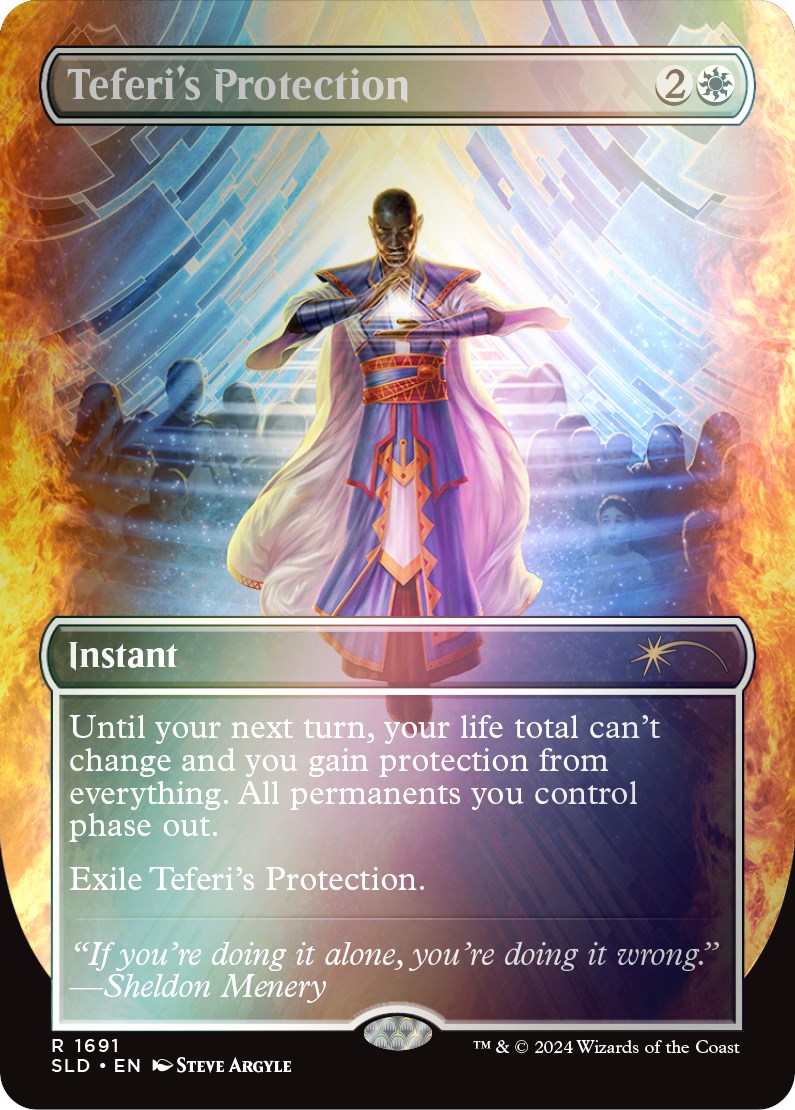 Teferi's Protection (1691) (Rainbow Foil) [Secret Lair Drop Series] | Mindsight Gaming