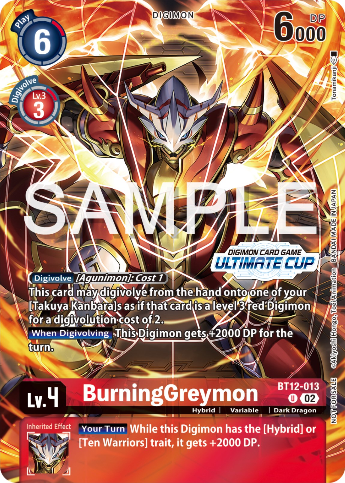 BurningGreymon [BT12-013] (Ultimate Cup 2024) [Across Time Promos] | Mindsight Gaming