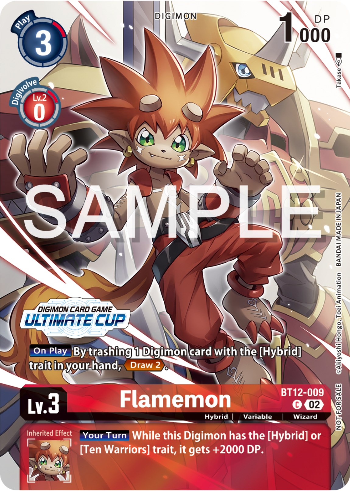 Flamemon [BT12-009] (Ultimate Cup 2024) [Across Time Promos] | Mindsight Gaming