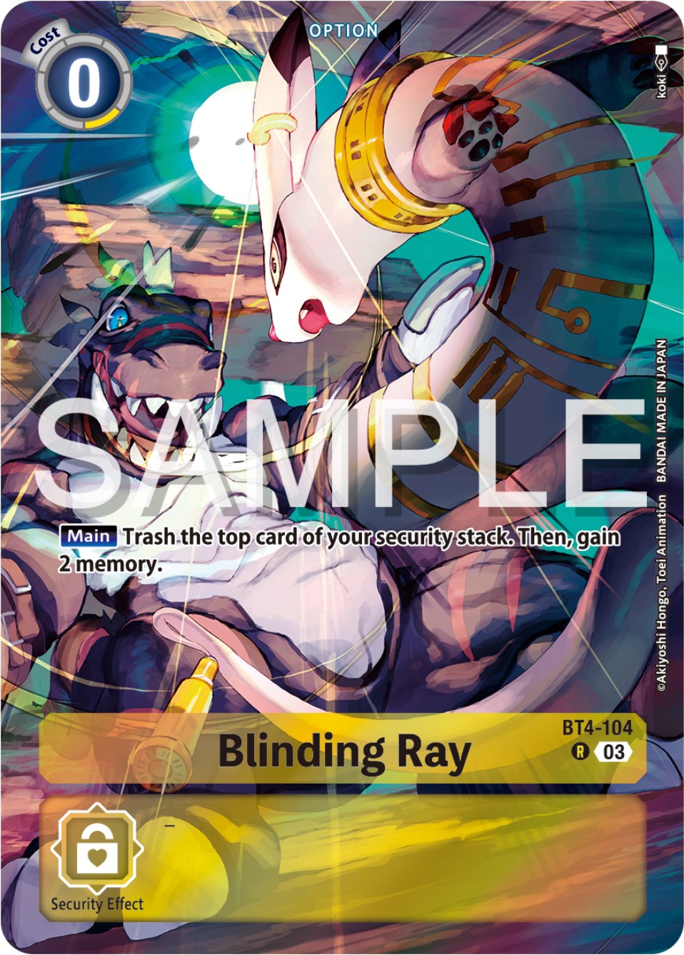 Blinding Ray [BT4-104] (Reprint) [Starter Deck: Double Typhoon Advanced Deck Set] | Mindsight Gaming