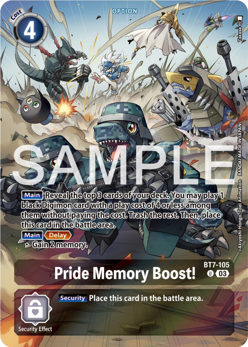 Pride Memory Boost! [BT7-105] (Reprint) [Starter Deck: Double Typhoon Advanced Deck Set] | Mindsight Gaming