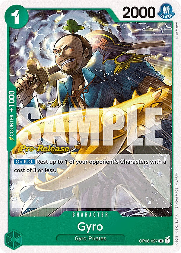 Gyro [Wings of the Captain Pre-Release Cards] | Mindsight Gaming