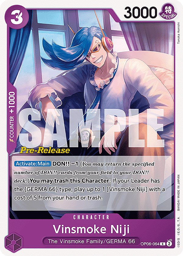 Vinsmoke Niji (064) [Wings of the Captain Pre-Release Cards] | Mindsight Gaming