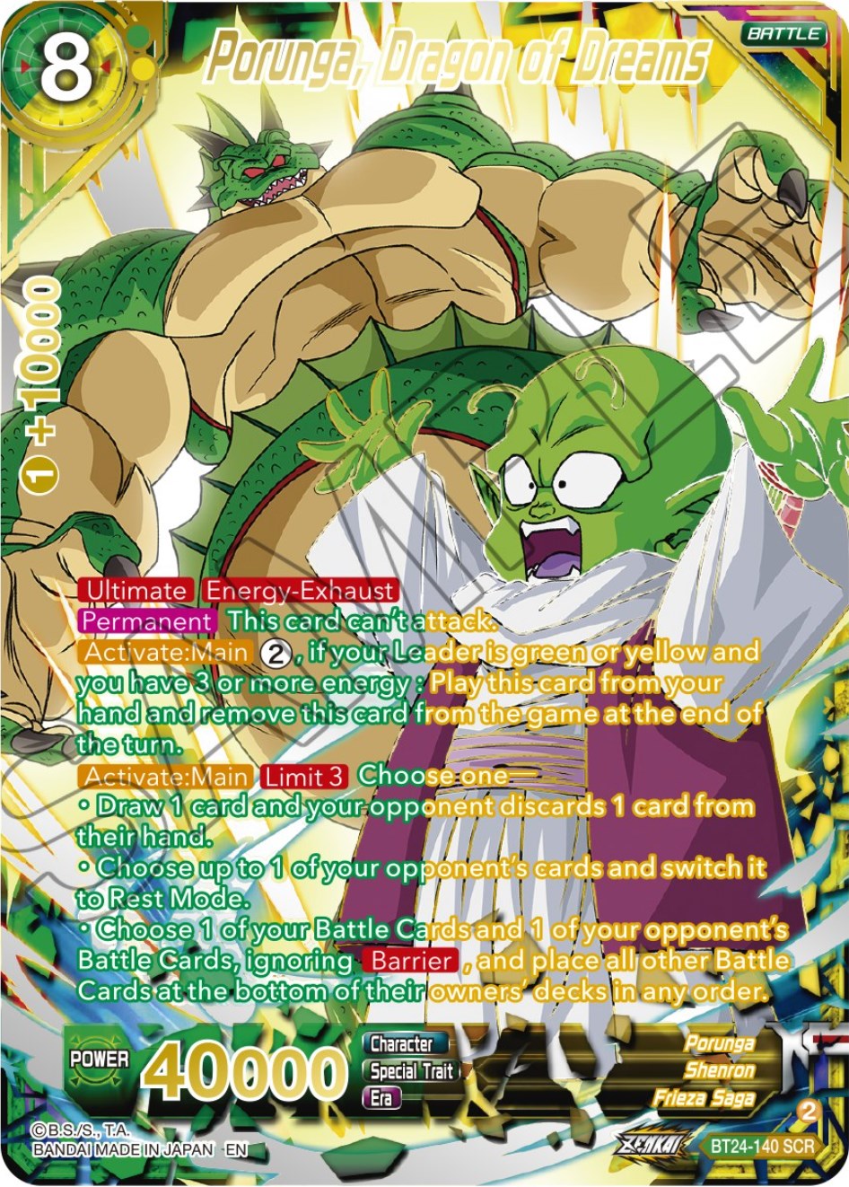 Porunga, Dragon of Dreams (Collector Booster) (BT24-140) [Beyond Generations] | Mindsight Gaming