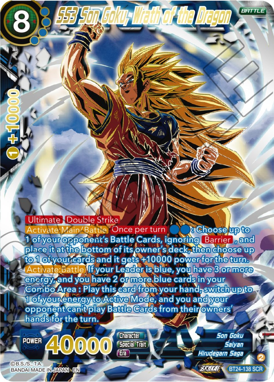 SS3 Son Goku, Wrath of the Dragon (Collector Booster) (BT24-138) [Beyond Generations] | Mindsight Gaming