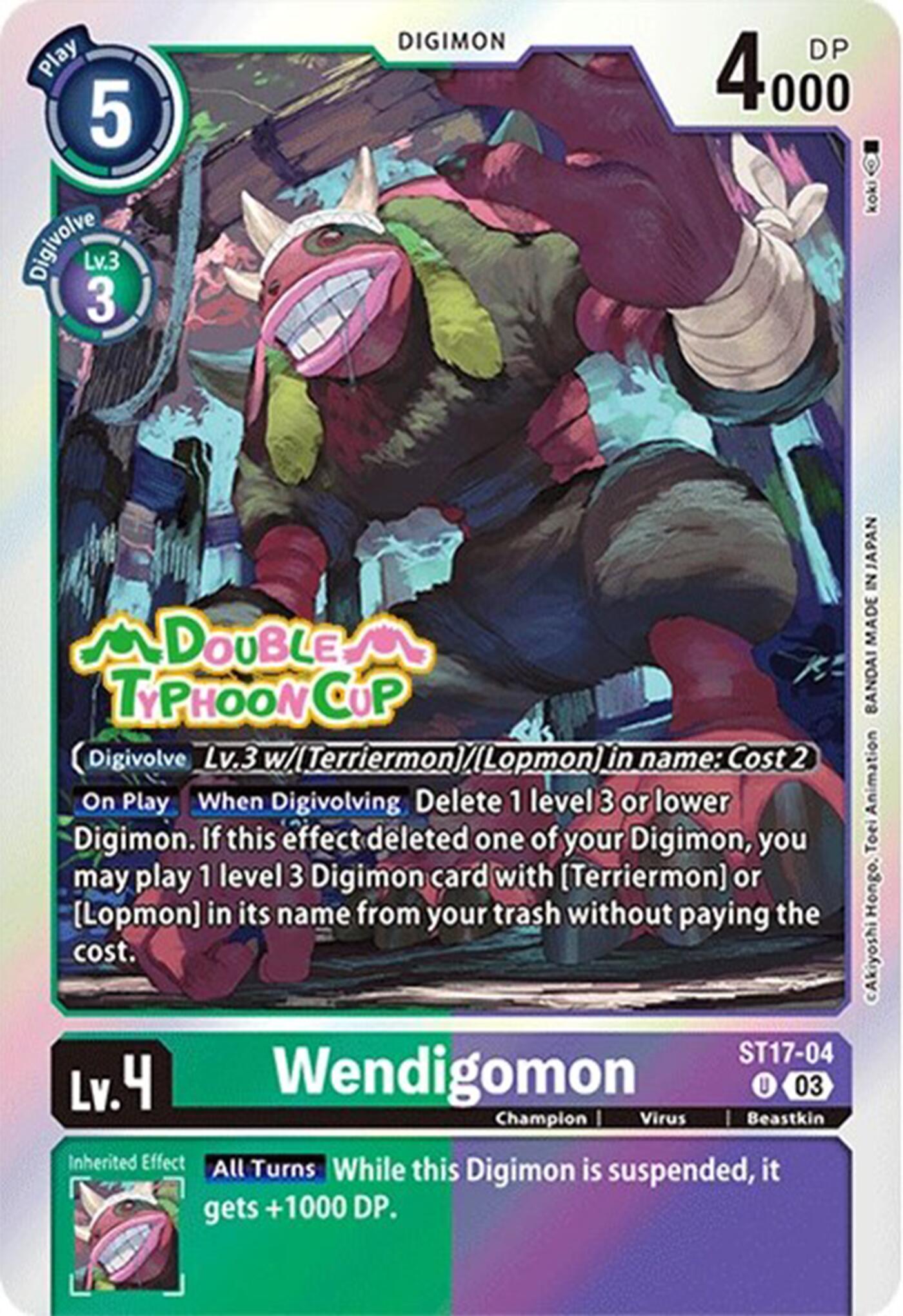 Wendigomon [ST17-04] [Starter Deck: Double Typhoon Advanced Deck Set Pre-Release Cards] | Mindsight Gaming