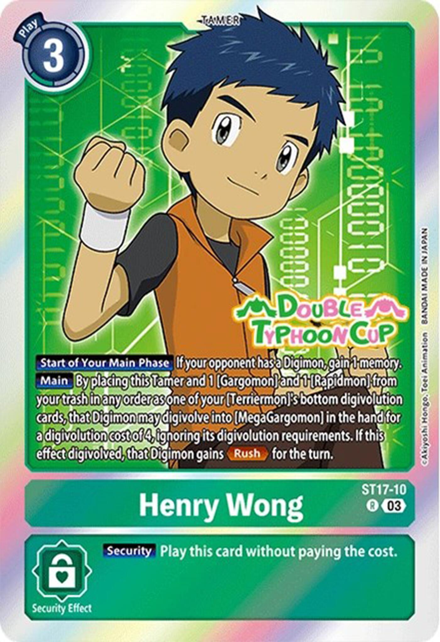 Henry Wong [ST17-10] [Starter Deck: Double Typhoon Advanced Deck Set Pre-Release Cards] | Mindsight Gaming