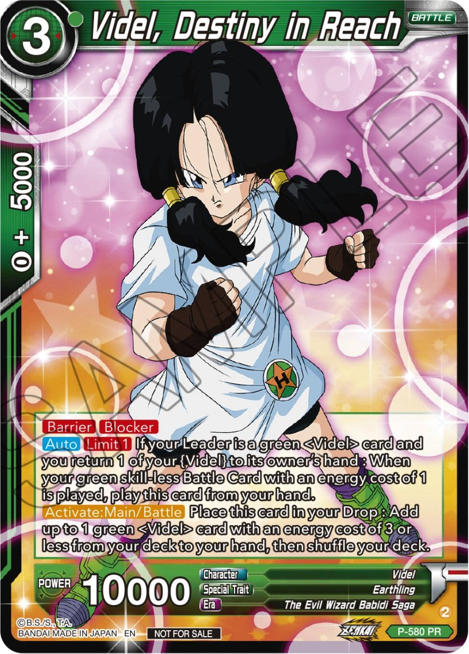 Videl, Destiny in Reach (Zenkai Series Tournament Pack Vol.7) (P-580) [Tournament Promotion Cards] | Mindsight Gaming