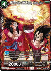 SS4 Son Goku & SS4 Vegeta, Combo Attack (Zenkai Series Tournament Pack Vol.7) (P-585) [Tournament Promotion Cards] | Mindsight Gaming