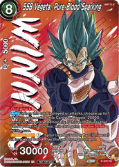 SSB Vegeta, Pure-Blood Sparking (Zenkai Series Tournament Pack Vol.7) (Winner) (P-575) [Tournament Promotion Cards] | Mindsight Gaming