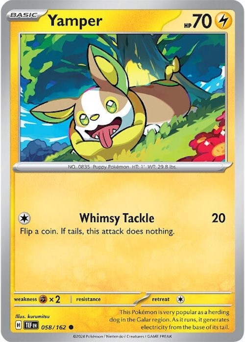 Yamper (058/162) [Scarlet & Violet: Temporal Forces] | Mindsight Gaming