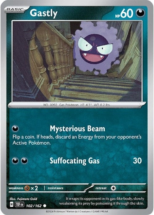 Gastly (102/162) [Scarlet & Violet: Temporal Forces] | Mindsight Gaming