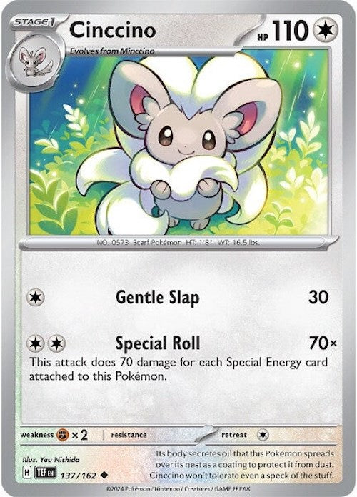 Cinccino (137/162) [Scarlet & Violet: Temporal Forces] | Mindsight Gaming