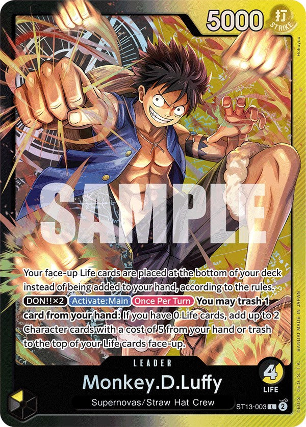 Monkey.D.Luffy [Ultra Deck: The Three Brothers] | Mindsight Gaming