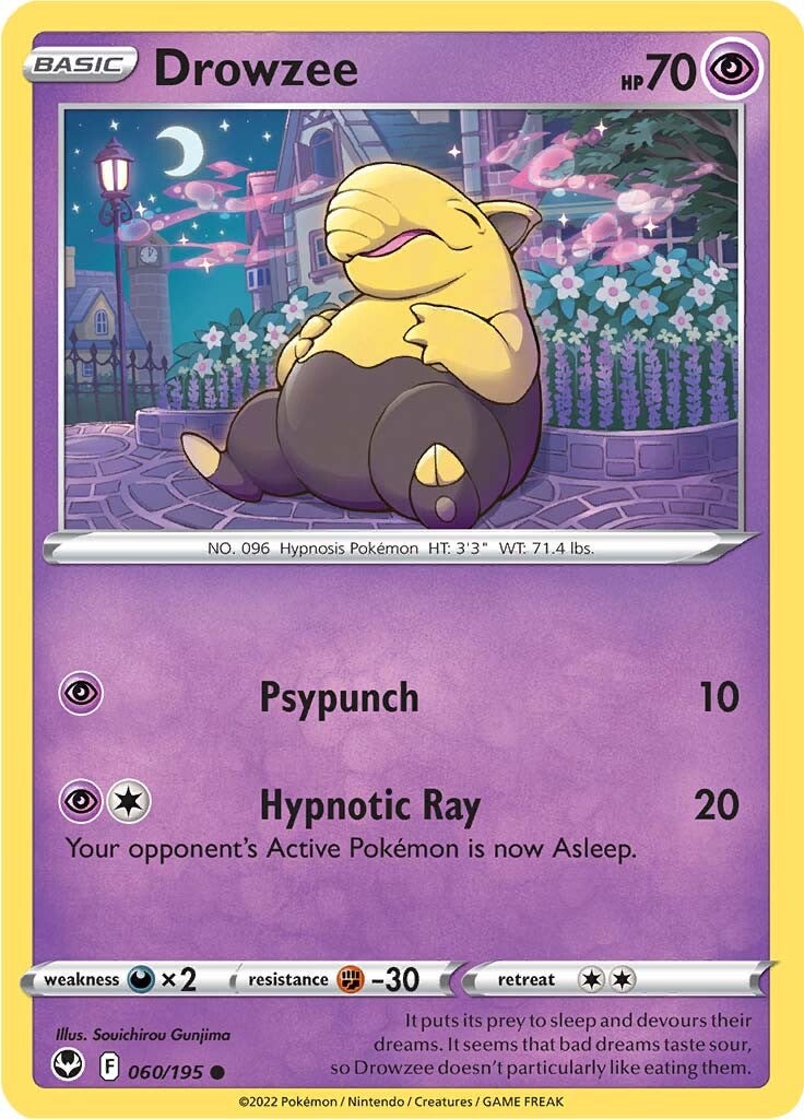 Drowzee (060/195) [Sword & Shield: Silver Tempest] | Mindsight Gaming