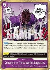 Conquerer of Three Worlds Ragnaraku [Extra Booster: Memorial Collection] | Mindsight Gaming