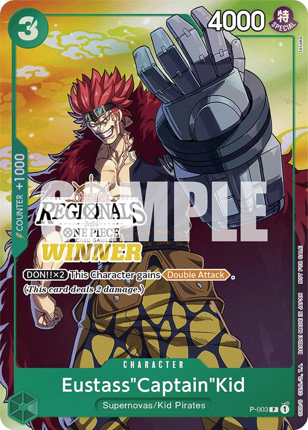 Eustass"Captain"Kid (Offline Regional 2024 Vol. 2) [Winner] [One Piece Promotion Cards] | Mindsight Gaming