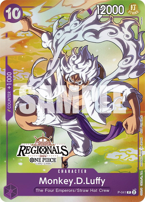 Monkey.D.Luffy (Online Regional 2024 Vol. 2) [Participant] [One Piece Promotion Cards] | Mindsight Gaming