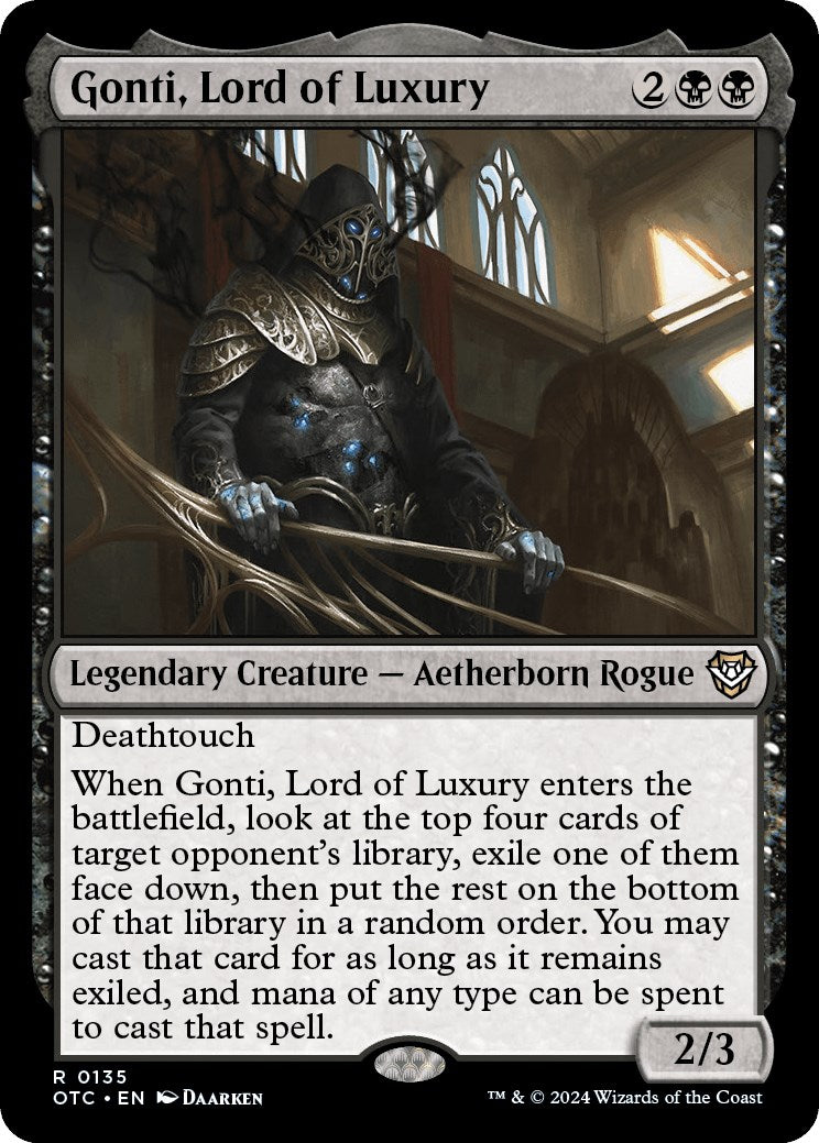 Gonti, Lord of Luxury [Outlaws of Thunder Junction Commander] | Mindsight Gaming