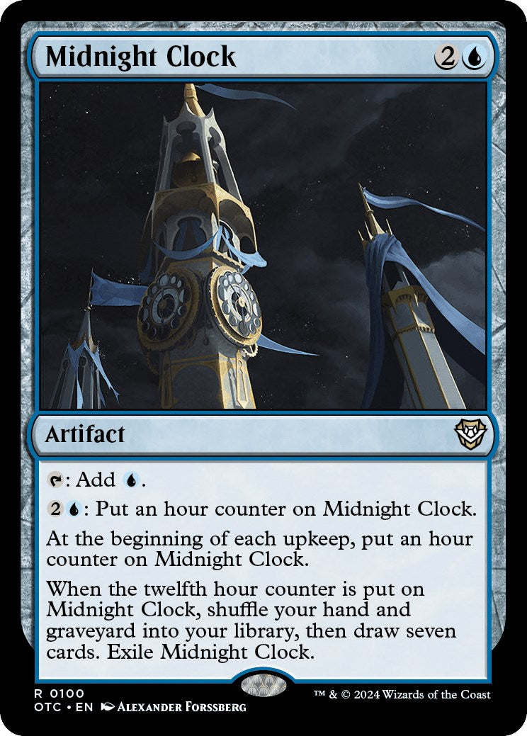 Midnight Clock [Outlaws of Thunder Junction Commander] | Mindsight Gaming