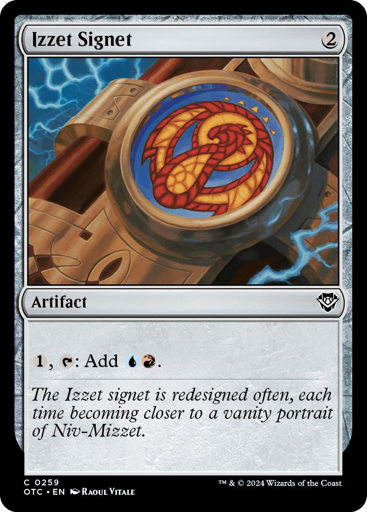 Izzet Signet [Outlaws of Thunder Junction Commander] | Mindsight Gaming