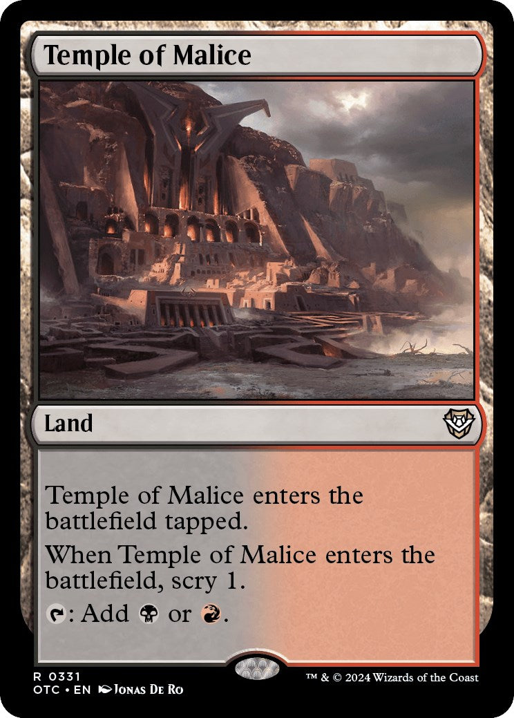 Temple of Malice [Outlaws of Thunder Junction Commander] | Mindsight Gaming