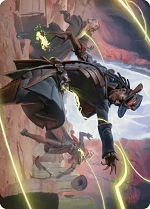 Lilah, Undefeated Slickshot Art Card [Outlaws of Thunder Junction Art Series] | Mindsight Gaming