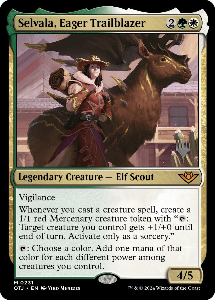 Selvala, Eager Trailblazer (Promo Pack) [Outlaws of Thunder Junction Promos] | Mindsight Gaming