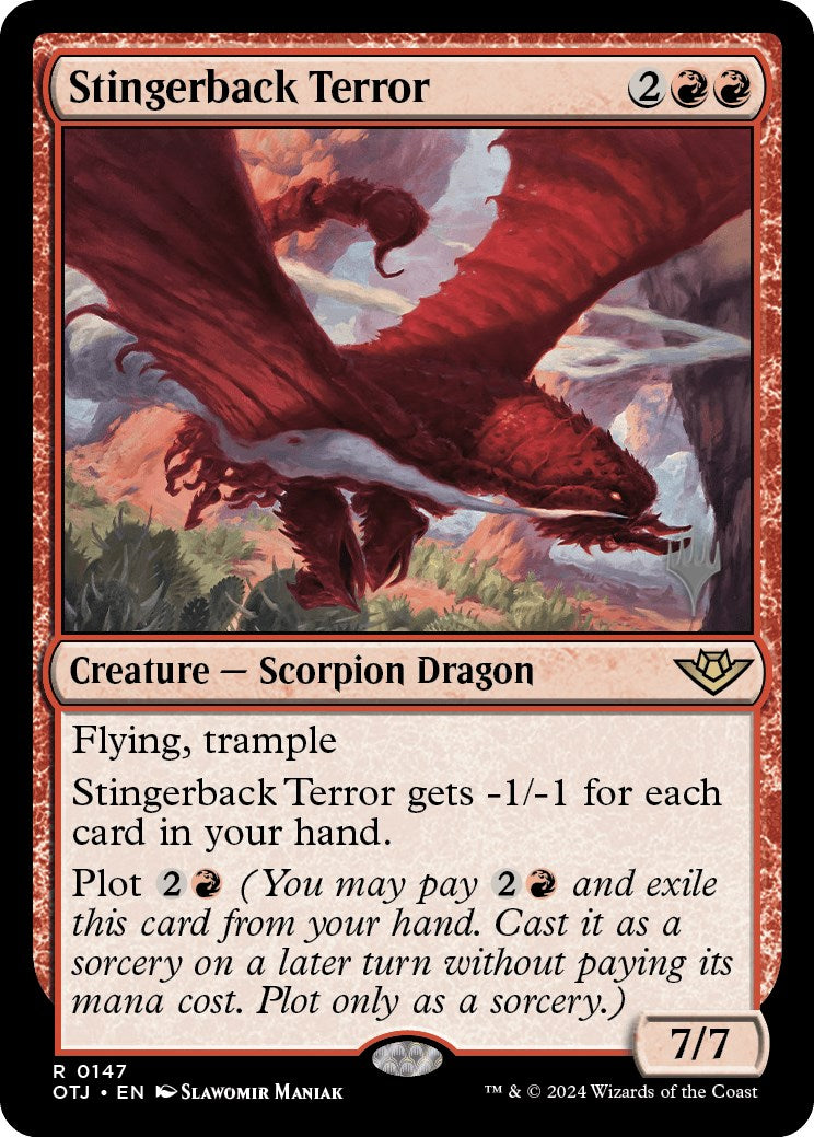 Stingerback Terror (Promo Pack) [Outlaws of Thunder Junction Promos] | Mindsight Gaming