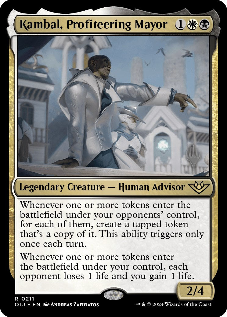 Kambal, Profiteering Mayor (Promo Pack) [Outlaws of Thunder Junction Promos] | Mindsight Gaming