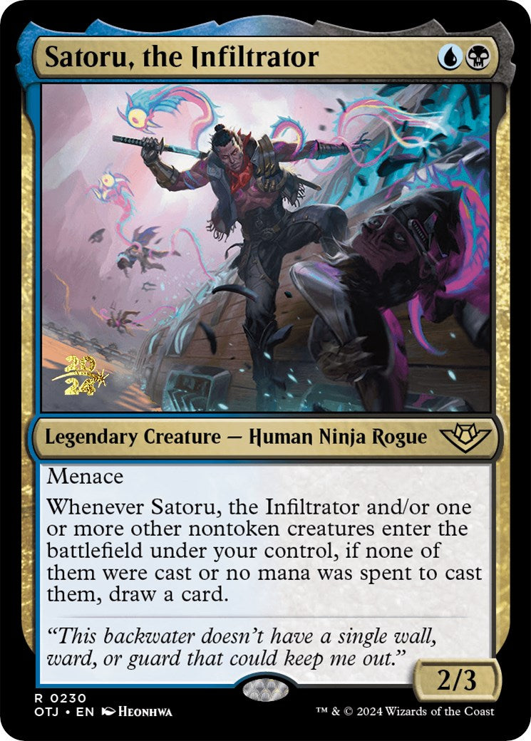 Satoru, the Infiltrator [Outlaws of Thunder Junction Prerelease Promos] | Mindsight Gaming