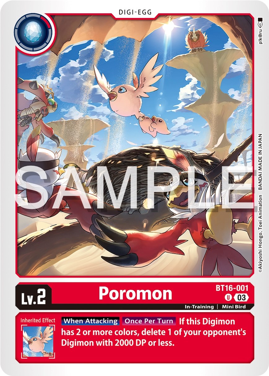 Poromon [BT16-001] [Beginning Observer] | Mindsight Gaming