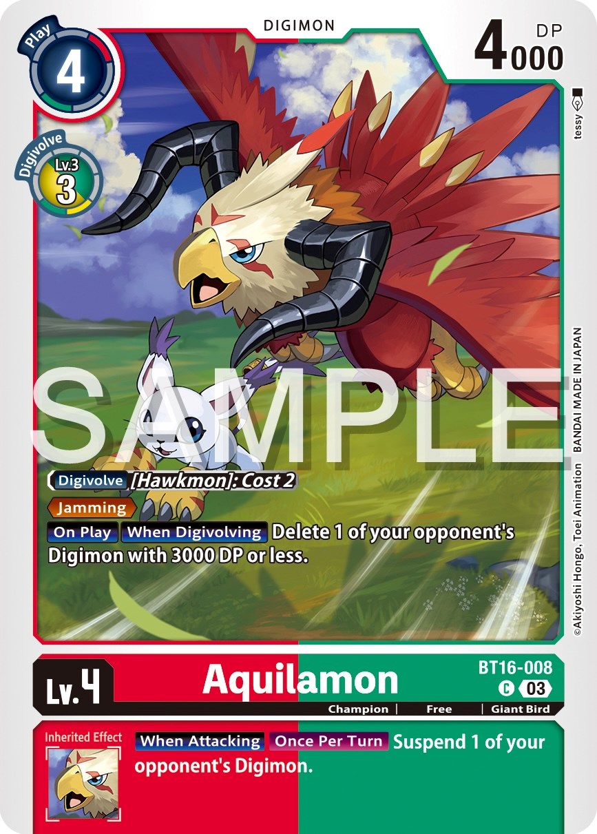 Aquilamon [BT16-008] [Beginning Observer] | Mindsight Gaming