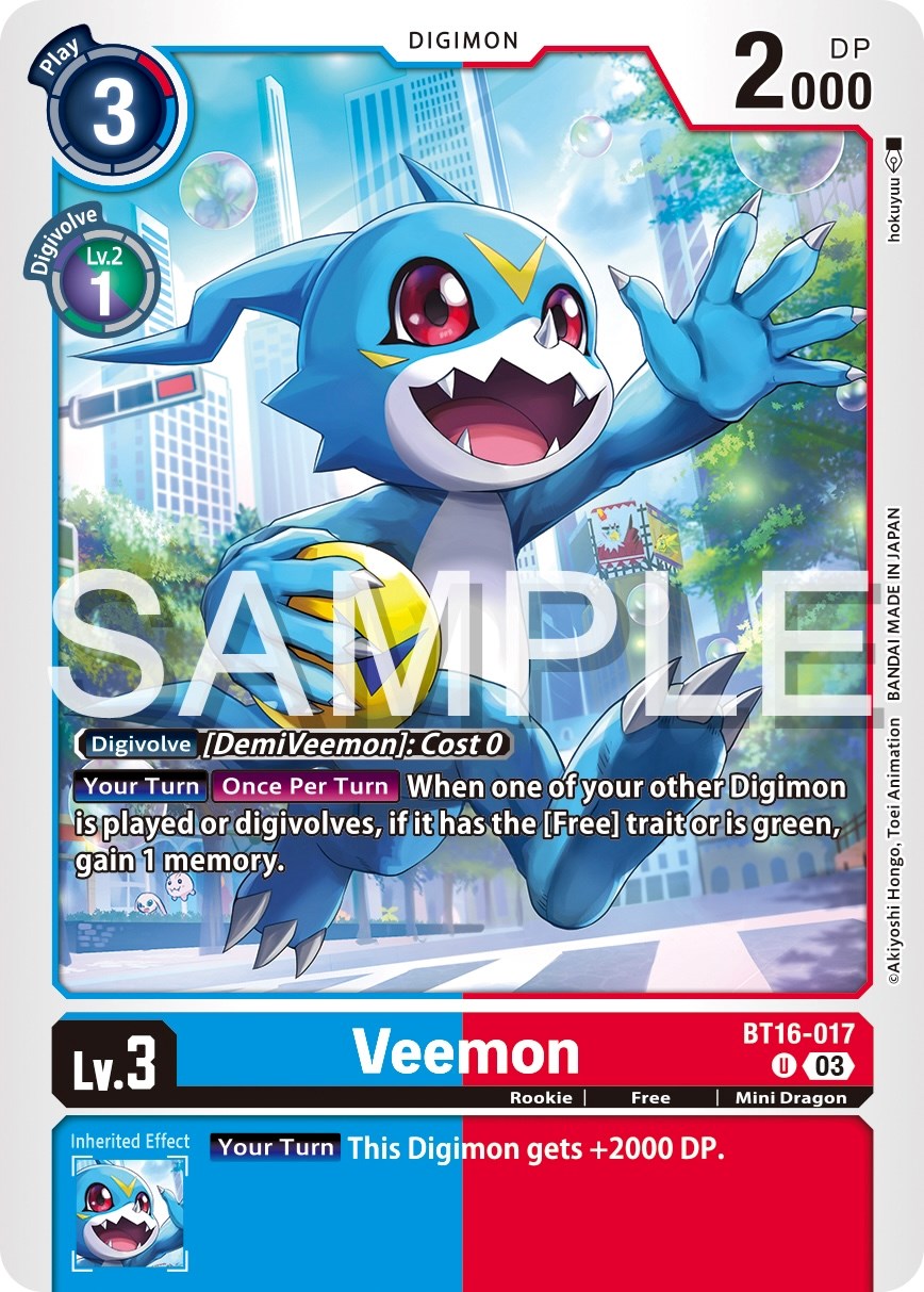 Veemon [BT16-017] [Beginning Observer] | Mindsight Gaming