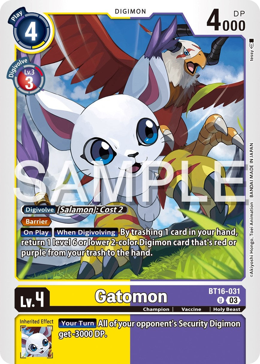 Gatomon [BT16-031] [Beginning Observer] | Mindsight Gaming