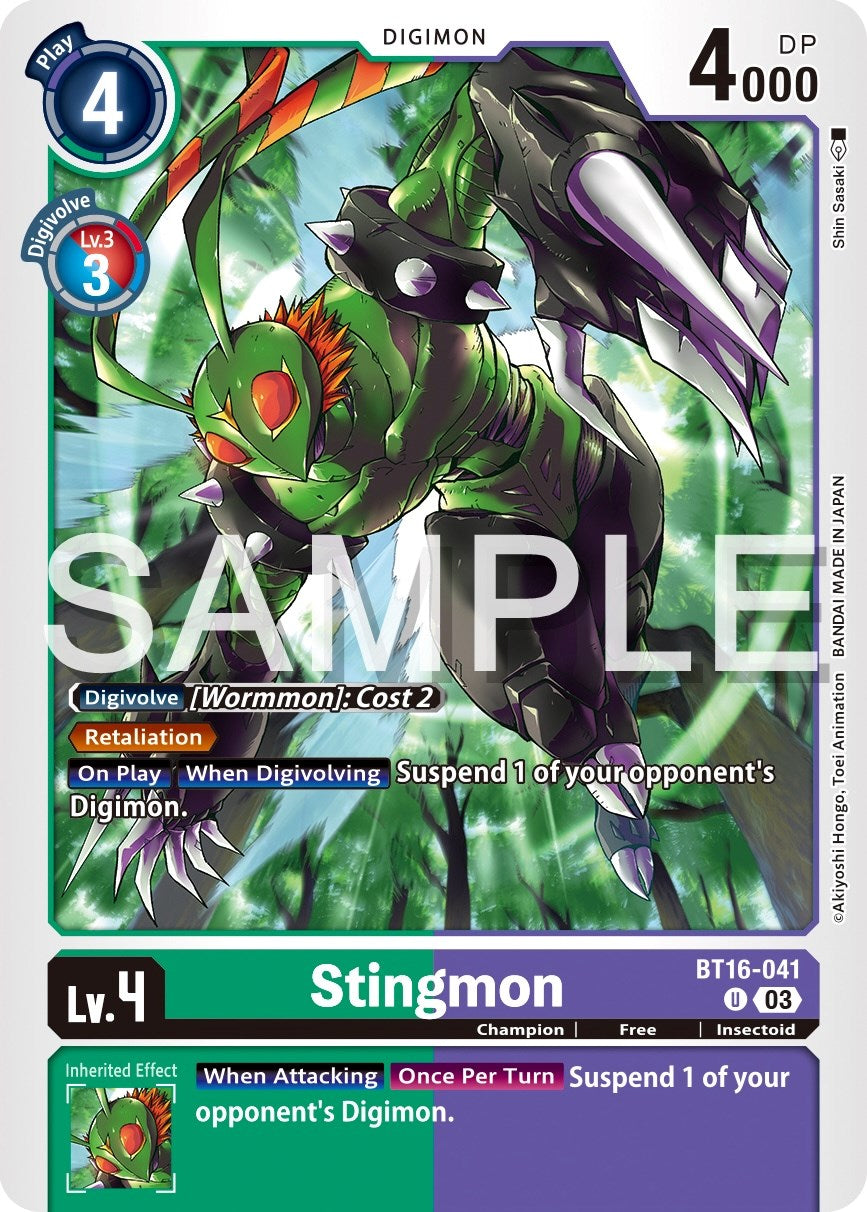 Stingmon [BT16-041] [Beginning Observer] | Mindsight Gaming