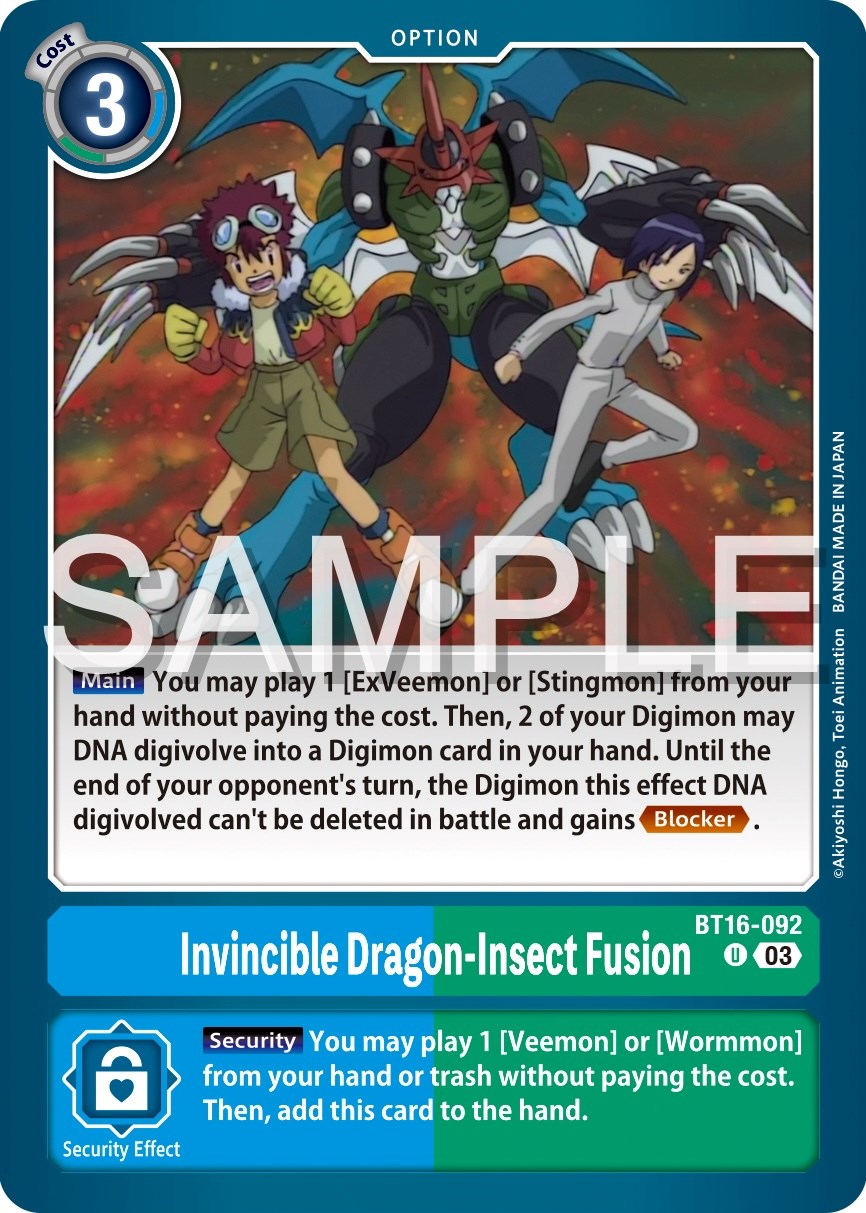 Invincible Dragon-Insect Fusion [BT16-092] [Beginning Observer] | Mindsight Gaming