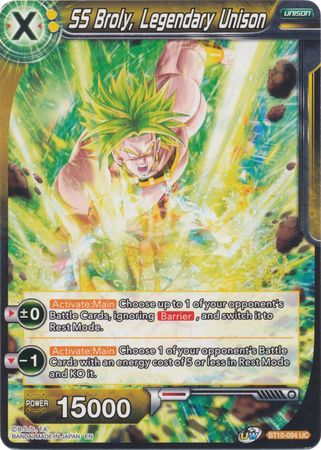 SS Broly, Legendary Unison (BT10-094) [Rise of the Unison Warrior 2nd Edition] | Mindsight Gaming