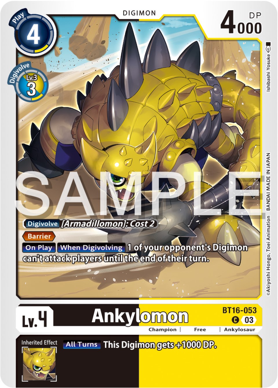 Ankylomon [BT16-053] [Beginning Observer] | Mindsight Gaming