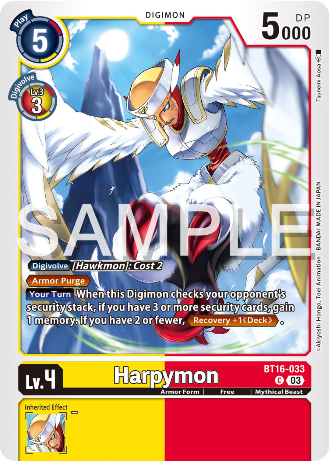 Harpymon [BT16-033] [Beginning Observer] | Mindsight Gaming