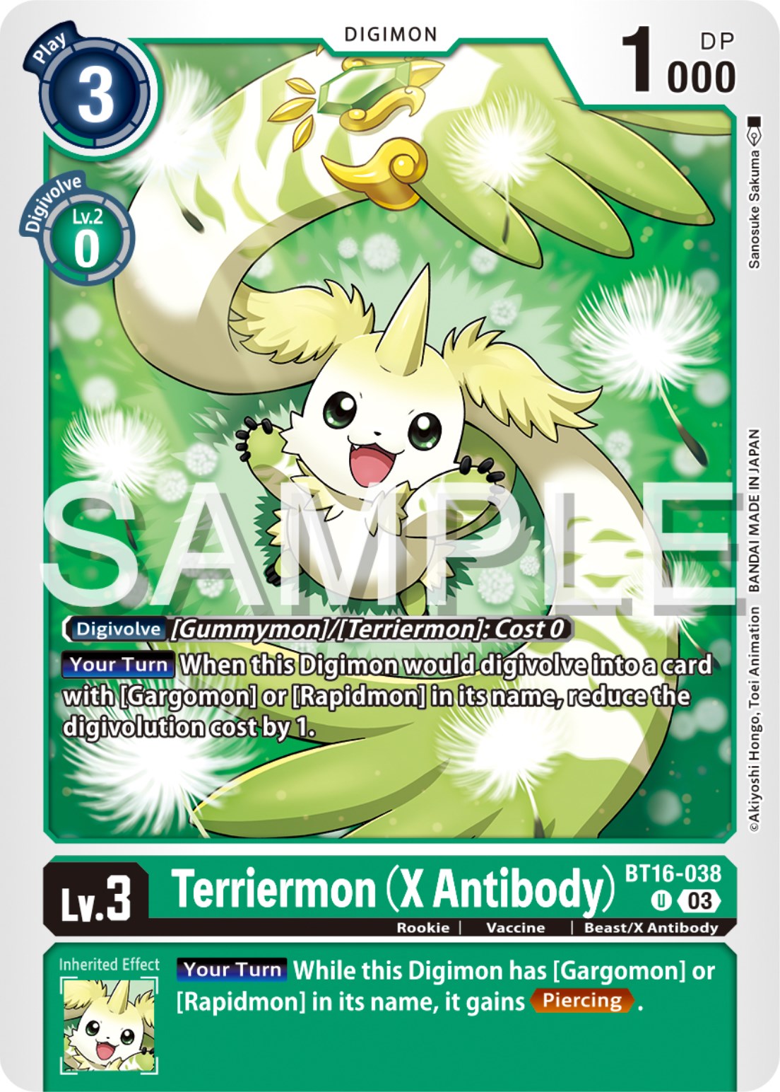 Terriermon (X Antibody) [BT16-038] [Beginning Observer] | Mindsight Gaming