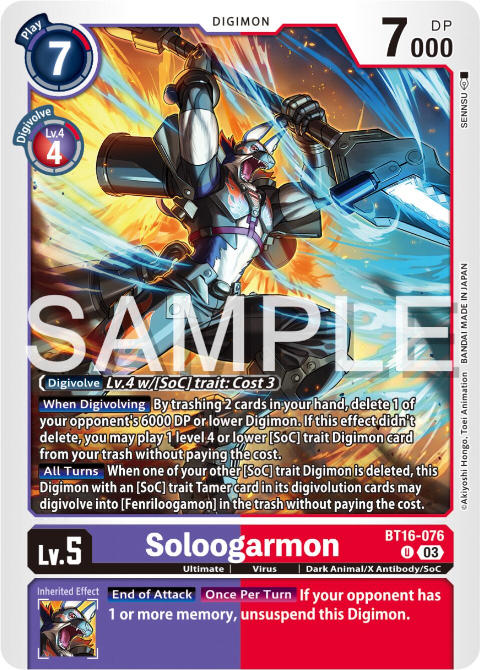 Soloogarmon [BT16-076] [Beginning Observer] | Mindsight Gaming