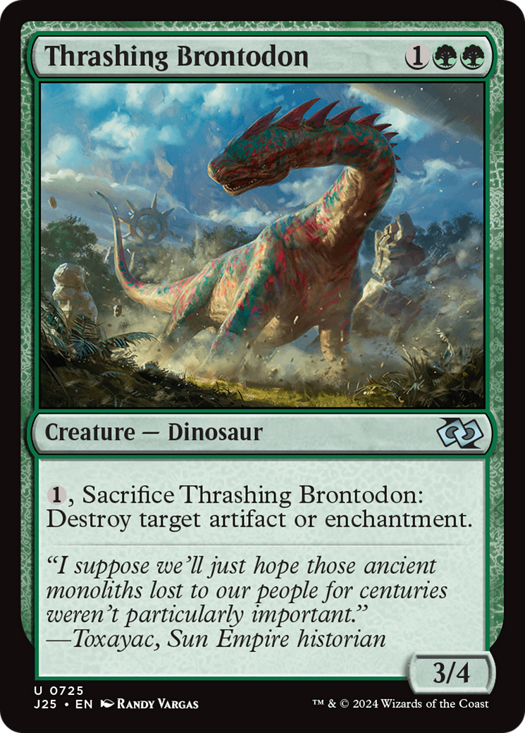 Thrashing Brontodon [Foundations Jumpstart] | Mindsight Gaming