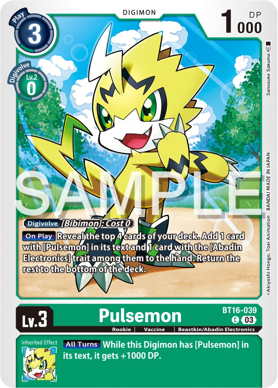 Pulsemon [BT16-039] [Beginning Observer] | Mindsight Gaming