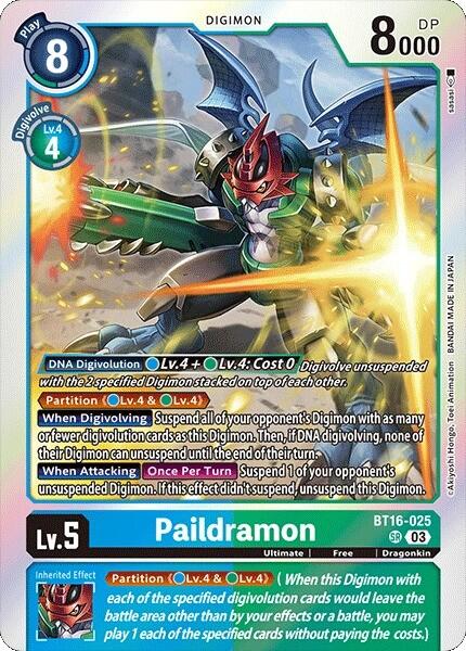 Paildramon [BT16-025] [Beginning Observer] | Mindsight Gaming