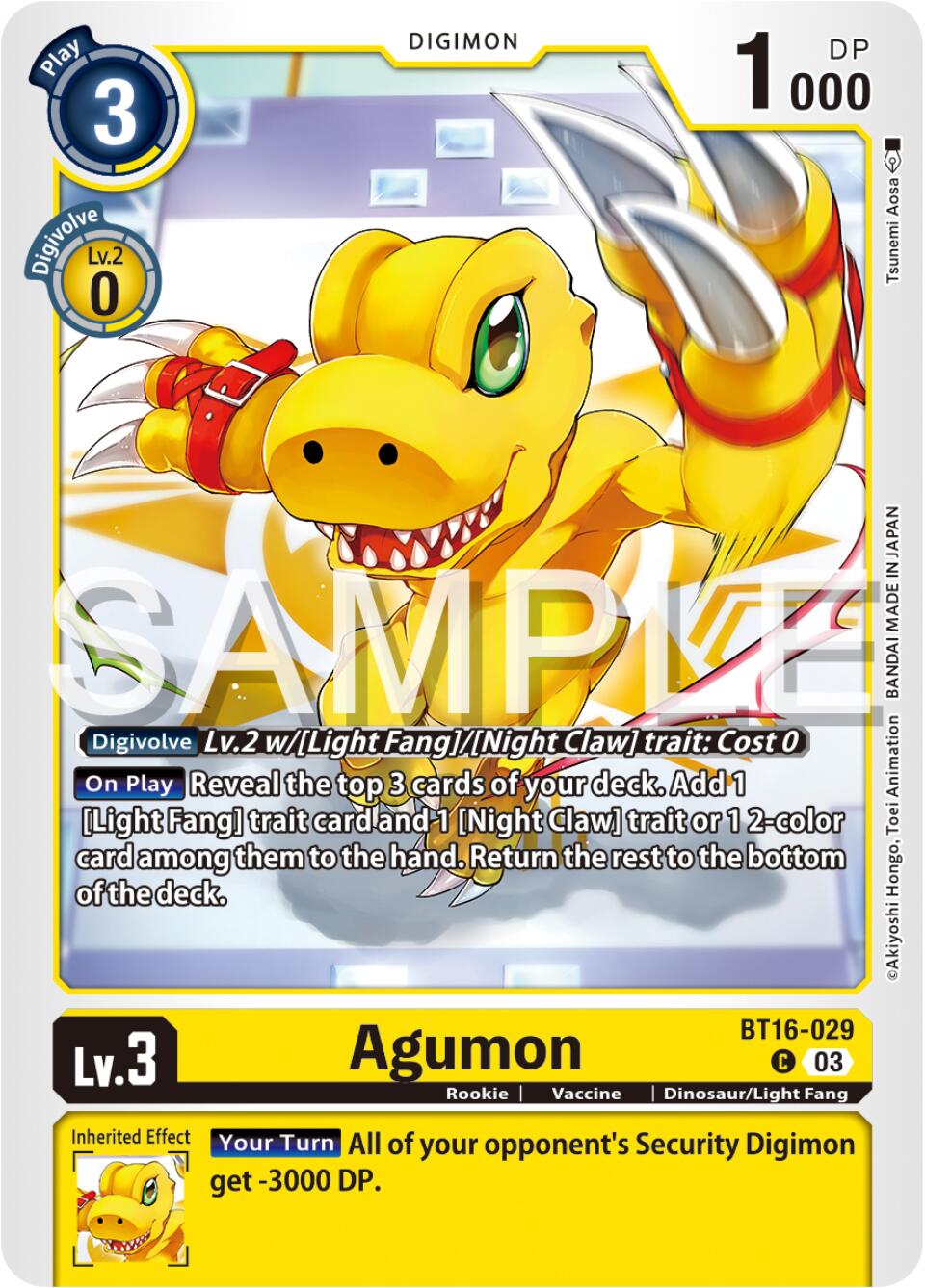 Agumon [BT16-029] [Beginning Observer] | Mindsight Gaming